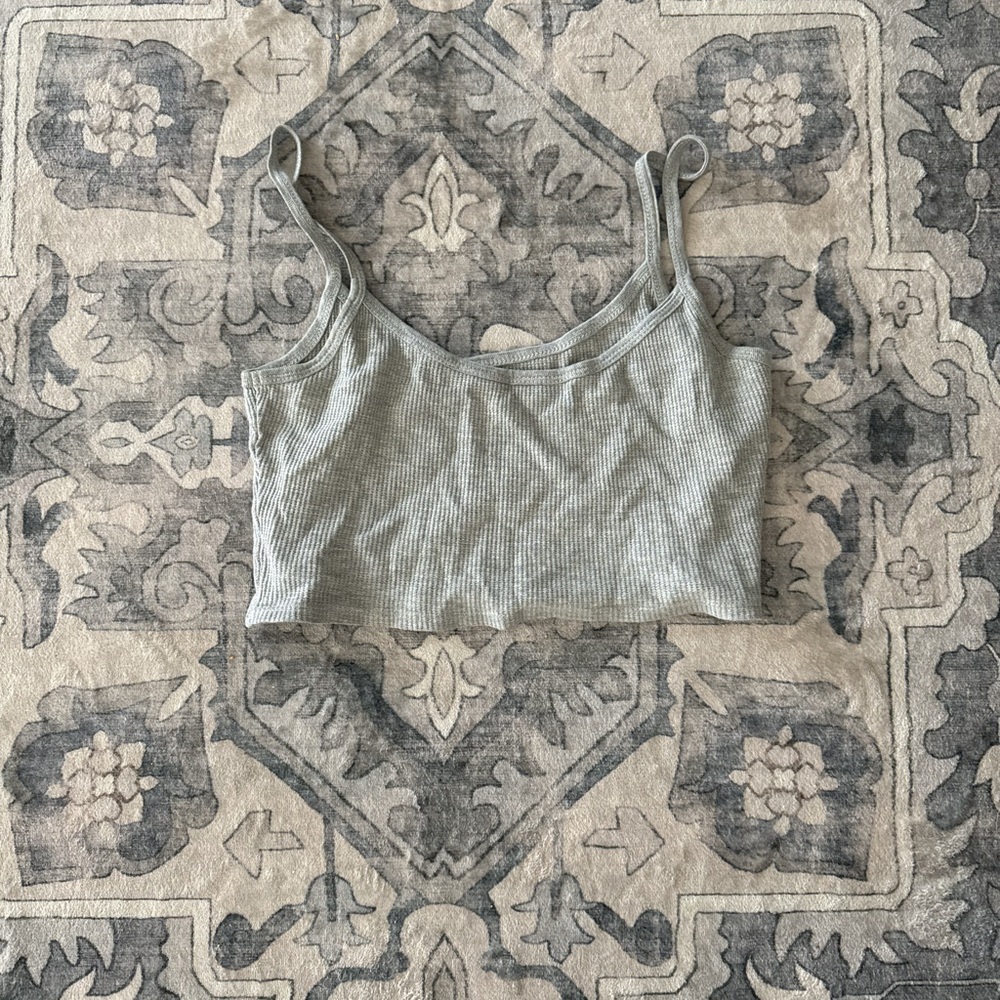 Grey crop top